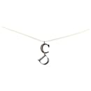 Collier pendentif CD en argent Dior