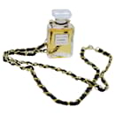 CHANEL Perfume Necklace Gold CC Auth ar11599b - Chanel