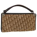 Christian Dior Trotter Canvas Hand Bag Canvas Brown Auth 70637