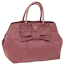PRADA Hand Bag Nylon Pink Auth bs13566 - Prada