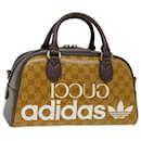 GUCCI GG Canvas adidasxGucci Hand Bag 2way Beige 702397 auth 70383S