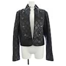 Jaqueta de couro acolchoada preta de 16K$ 2022 - Chanel
