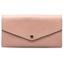 Louis Vuitton Pink Epi Sarah Long Wallet