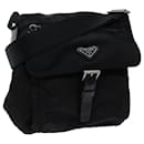 PRADA Shoulder Bag Nylon Black Auth 70207 - Prada