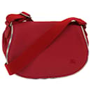 BURBERRY Shoulder Bag Canvas Red Auth ac2898 - Burberry