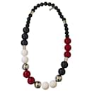 Important DOLCE & GABBANA necklace in steel and colored ceramic boules - Dolce & Gabbana