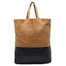 Celine Bicolor Vertical Cabas Tote Leather Tote Bag in Good condition - Céline