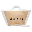 Marni Raffia & Leder Tropicalia Handtasche Handtasche aus Naturmaterial in ausgezeichnetem Zustand