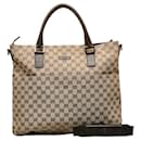 Gucci GG Canvas Convertible Handbag Canvas Handbag 122797 in good condition