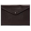 Louis Vuitton Document Case Leather Clutch Bag M99087 in good condition