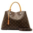 Louis Vuitton Montaigne MM Canvas Handbag M41056 in excellent condition