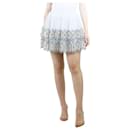 Light blue tulle pleated mini skirt - size UK 8 - Christopher Kane