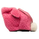 LOEWE Pink Mini Shearling Bunny Crossbody - Loewe