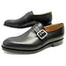 NEW CHURCH'S WESTBURY SHOES BUCKLE MOCCASINS 8g 42 BLACK LEATHER SHOES - Church's