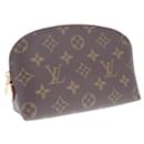 Bolsa de toucador de lona cosmética Louis Vuitton Pochette M47515 Em uma boa condição