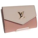 Louis Vuitton Portefeuille Lock Mini Leather Short Wallet M80785 in excellent condition