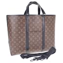 Louis Vuitton Weekend Tote GM Canvas Tote Bag M45733 in excellent condition