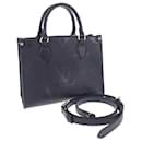 Louis Vuitton On The Go PM Leather Tote Bag M45653 in excellent condition