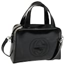 GUCCI Hand Bag Patent leather 2way Black 000 1274 0505 auth 70336 - Gucci