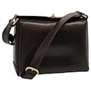 GUCCI Shoulder Bag Leather Brown Auth 70320 - Gucci