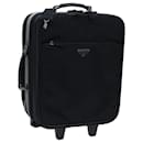 PRADA Suitcase Canvas Black Auth bs13415 - Prada