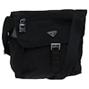 PRADA Shoulder Bag Nylon Black Auth ki4337 - Prada