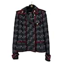 Jaqueta de Tweed Preta Extremamente Rara - Chanel