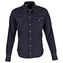 Camicia Dolce & Gabbana a maniche lunghe in denim blu