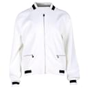 Chanel Knit Blouson Jacket in White Rayon