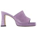 Beliz Mule - By Far - Roxo - Couro