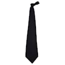 Cravate Bottega Veneta en polyester noir
