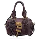 Brown Leather Paddington Bag Tote Satchel Handbag - Chloé