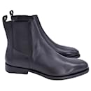 Balenciaga Chelsea Ankle Boots in Black Leather