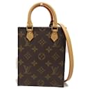 Louis Vuitton Petite Sac Plat Canvas Handbag M69442 in excellent condition