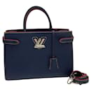Louis Vuitton Twist Tote Bolsa de couro M52873 Em uma boa condição