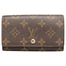 Portafoglio Louis Vuitton Portomone con zip bifold Portafoglio corto in tela M61735 in discrete condizioni