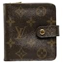Louis Vuitton Compact Zip Canvas Short Wallet M61667 in good condition