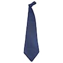 Cravate à motifs Etro en coton de soie bleu