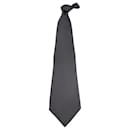 Tom Ford Micro Dotted-Krawatte aus grauer Seidenbaumwolle.