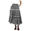 Black striped tiered skirt - size XS - Lisa Marie Fernandez