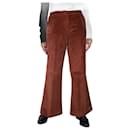 Rust corduroy trousers - size UK 14 - Autre Marque