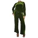 Green velvet top and trouser set - size L - Autre Marque