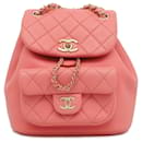 Chanel Pink Small Lambskin Duma Backpack