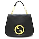 Cartable Blondie en cuir noir moyen Gucci