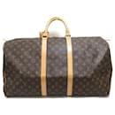 Louis Vuitton Keepall 55 Canvas Travel Bag M41424 in good condition