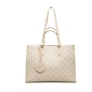 Louis Vuitton Onthego MM Leather Tote Bag M46128 in good condition