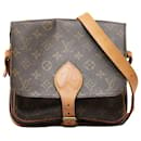 Louis Vuitton Cartouchiere MM Canvas Crossbody Bag M51253 in good condition