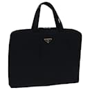 PRADA Hand Bag Nylon Black Auth bs13647 - Prada