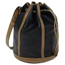 Christian Dior Shoulder Bag Leather Black Auth yk11682