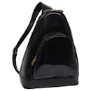 GUCCI Bamboo Body Bag Patent leather Black 003 2113 0027 auth 70192 - Gucci